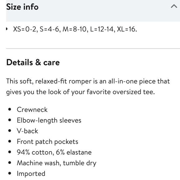 FREE PEOPLE MOVEMENT Casual Hot Shot Tee Romper Size X-Small New - Picture 10 of 16